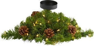 Nearly Natural 16In Christmas Pine Candelabrum