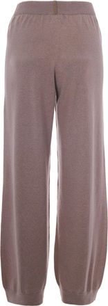 Fabiana Filippi Womens Jogging Trousers Mocha Meringue Virgin Wool