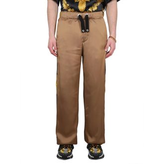Versace Heren, Broeken, Bruin, Maat: M