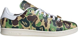 adidas Originals Mens BAPE x Stan Smith Trainers in White - Size UK 8.5