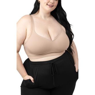 Kindred Bravely Nellie Sublime Wireless Bra in Beige at Nordstrom, Size X-Large C
