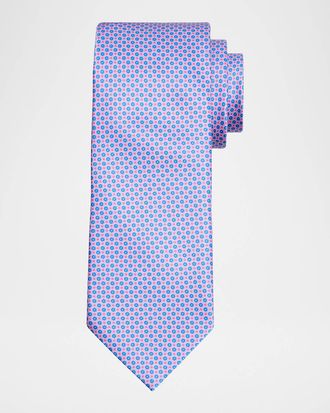 Stefano Ricci Men & apos;s Micro-Floral Silk Tie