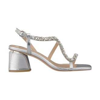 Alma En Pena Alma EN Pena, Schoenen, Dames, Grijs, 39 EU, Slang Vierkante Hak Sandaal