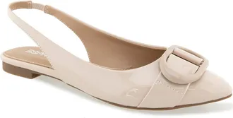 Esprit Preslee Slingback Flat in Ivory Patent at Nordstrom Rack, Size 8.5