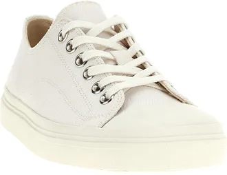Moschino Canvas Lace-Up Sneaker - cream