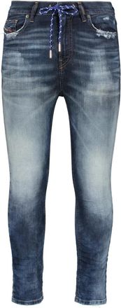 Diesel Fitted Jeans - Heren - Skinny Jeans - Blauw - W26 - Katoen - Jeans