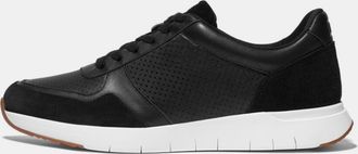 FitFlop Fit Flop Anatomiflex herensneakers van leermix in zwart