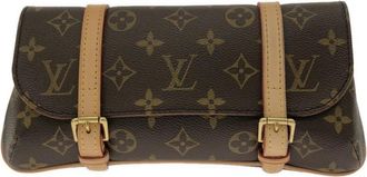 Louis Vuitton Marron Coated Canvas Fanny Pack Pochette (Pre-Owned)