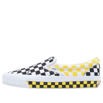 Vans OG Classic Slip-On LX Checkerboard - Black Yellow VN0A32QNY23
