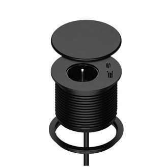 OEM Regleta Empotrable Con 1 Toma De Corriente, 1 Puerto Usb-c, 1 Puerto Usb-a, 80 Mm De Di&aacute;metro, Cable De 1,5 M, Toma De Corriente De Escritorio Para Co
