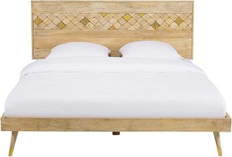 Maisons du monde Cama de madera de mango 160x200 cm
