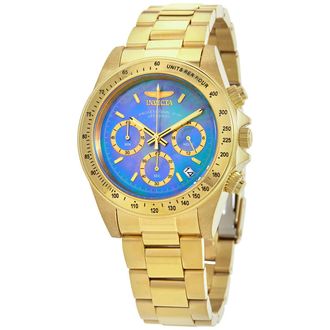 Invicta Speedway Chronograph Blue Mother of Pearl Dial Mens Watch 28671