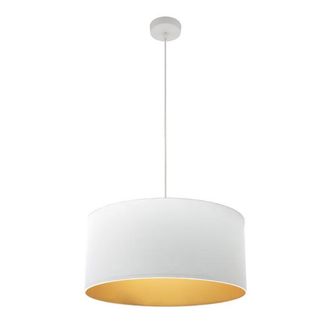 Fabrilamp Fabrilamp - Colgante Anuska 1xe27 Blanco/blanco-oro Regx50x50 Cm