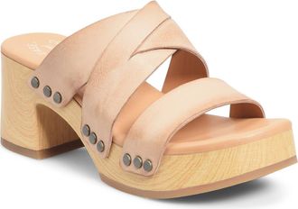 Kork-ease Emersen Platform Mule Sandal in Natural Full Grain at Nordstrom, Size 11