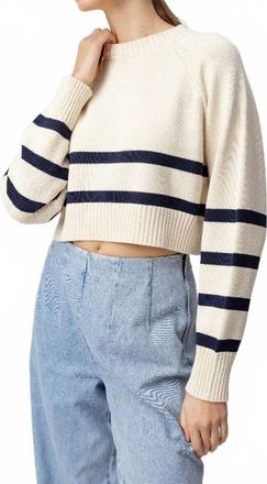 Sundays Enid Crew Sweater In Navy Cream