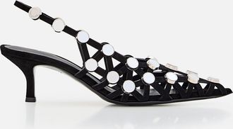 The Attico Grid Slingback 50 Mm