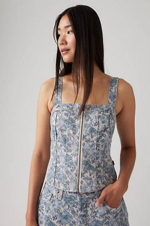 Levi's Top a bustino anatomico - Donna - S - Blu / Ophelia Floral