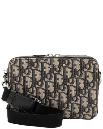 Dior Oblique Double Zip Pouch (Authentic Pre-Loved)