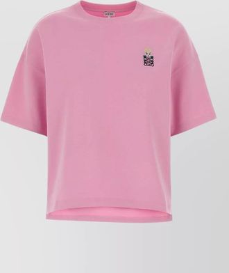 Loewe cotton blend t shirt graphic print