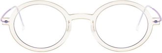 Lindberg round-frame glasses - unisex - Acetate - 47 - Neutrals