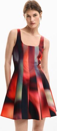 Desigual Vestito corto nero con pannelli