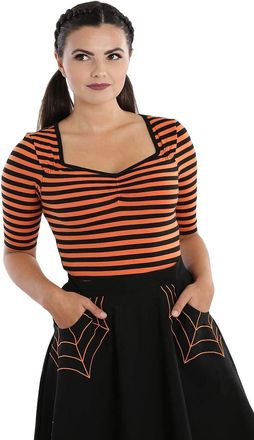 Hell Bunny Warlock Top M Black-Orange