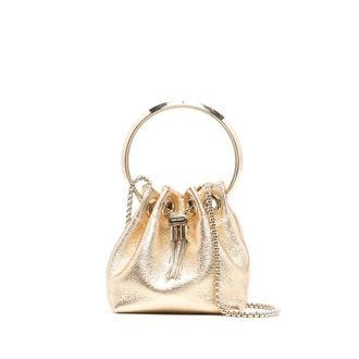 Jimmy Choo London Micro Bon Bon Metallic Nappa Bag