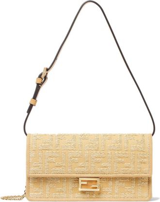 Fendi Mujer, Bolsos, Beige, Talla: ONE Size