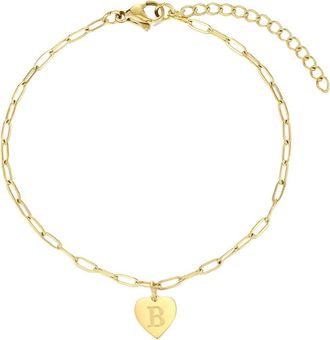 Adornia Initial Chain Bracelet in Gold-B at Nordstrom Rack
