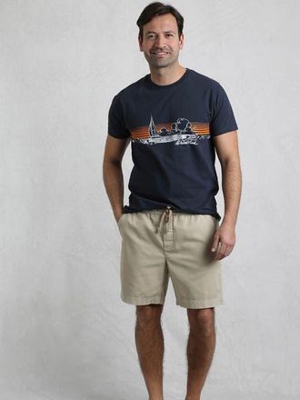 Weird Fish Weston Relaxed Canvas Shorts in Flint Stone at Nordstrom, Size 34 X 7