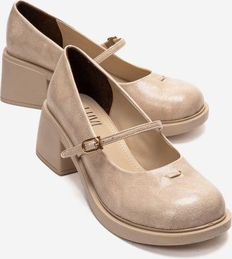 Prologue Luanda Mary Jane schoenen met blokhak