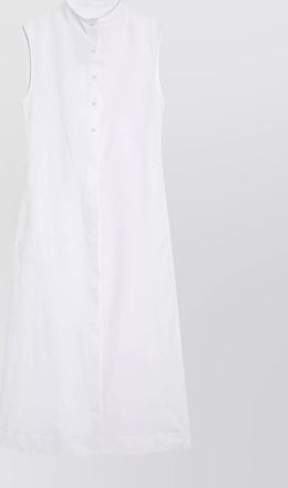 Loulou Studio cotton shirt dress high collar