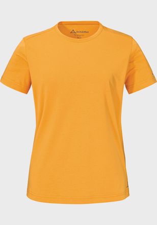 Sch&ouml;ffel Funktionsshirt SCH&Ouml;FFEL T Shirt Buchberg L, Damen, Gr. 34, orange (5405, orange), Oberstoff: 60% Baumwolle, 40% Polyester, Rundhals, Shirts Funktionss