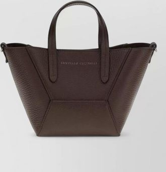Brunello Cucinelli na calf leather shoulder bag