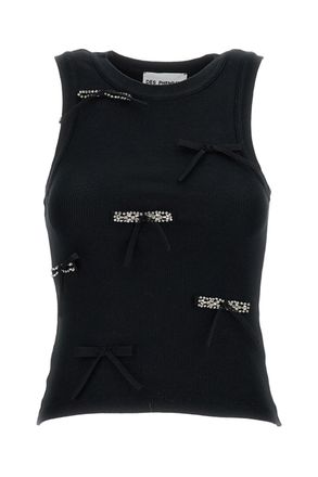Des_Phemmes Snug-Fit Black Tank Top