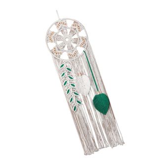 OEM Colgante De Cortina Tejido A Mano Para Fondo De Puerta - Verde