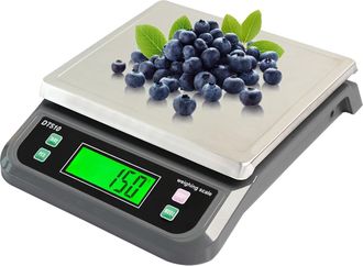 OEM Balanza De Cocina Electr&oacute;nica Multifuncional De Acero Inoxidable De 40 Kg/1 G Con Pantalla Lcd Retroiluminada, Escala De Precisi&oacute;n, Funci&oacute;n De Tara Y 