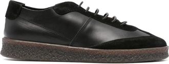 Buttero Schoenen, Heren, Zwart, 43 EU, Leer, Logo-Embossed Leren Derby Schoenen