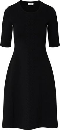 Liu Jo Knit Fit & Flare Jurk - Dames - Kleedjes - Zwart - M - Kleedjes