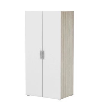 OEM Armadio 2 Ante Battenti Effetto Quercia E Bianco 79,4x51,6x165 Cm