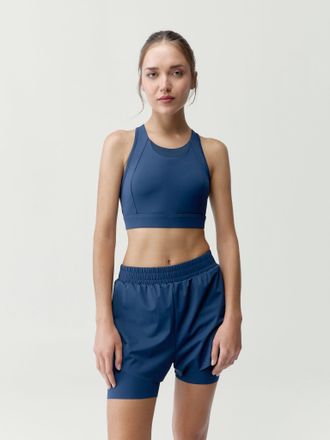 Born Living Yoga Top Bikila Sailor Blue