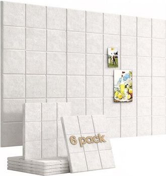 OEM Tablero De Fieltro, 6 Piezas, 3030 Cm, Adhesivos De Fieltro Para Pared, Adhesivos Fotogr&aacute;ficos Pared, Adhesivos Fondo Pared, Adhesivos Pared Diy