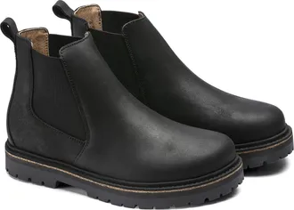 Birkenstock Stalon Ii 1017318 Boots 5-Black Leather Chelsea JZZ1117