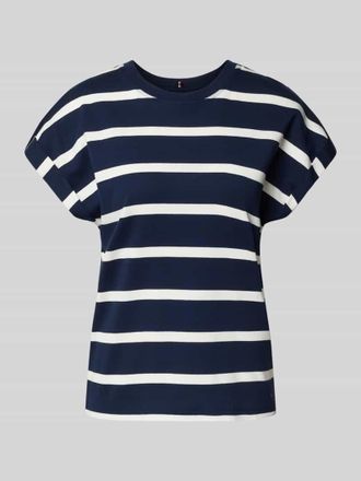 Tommy Hilfiger Regular Fit T-Shirt aus reiner Baumwolle in Marine, Gr&ouml;&szlig;e XS