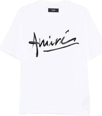 Amiri Hombre, Camisetas, Blanco, Talla: L
