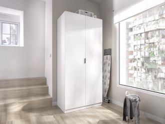 Vente-Unique Armadio 2 ante L81 cm Bianco - LISTOWEL