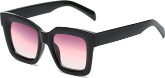 Generic Square Frame Women Driving Sunglasses Commuter Men Sports Sun Glasses(Pink)