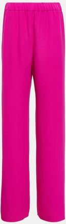 Valentino High-rise silk palazzo pants