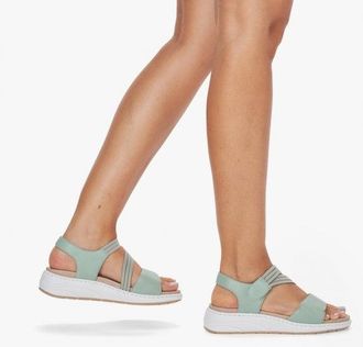 Rieker Womens 64353-52 Ladies Adjustable Sandals Green Lace - Size UK 6