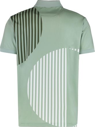 HUGO BOSS Mens Technical Fabric Polo Light Green Polyester Shirts T-shirts And Polos